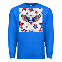True Royal patriotic eagle wing Premium Sweatshirt - BundleAndBundleShop
