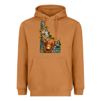 Meerkat idaho map long haired cow Heavyweight Hoodie - Jasminsmagicworld