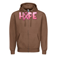 Chestnut hope and pink ribbon Zipper Hoodie - HRA Design Shop