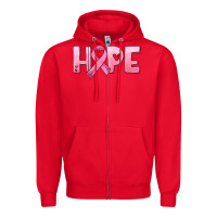 Red hope and pink ribbon Zipper Hoodie - HRA Design Shop