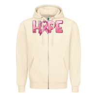 Sandshell hope and pink ribbon Zipper Hoodie - HRA Design Shop