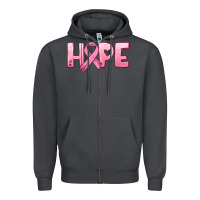 Smoke hope and pink ribbon Zipper Hoodie - HRA Design Shop