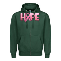 Sports Green hope and pink ribbon Zipper Hoodie - HRA Design Shop
