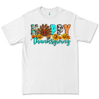 White Happy Thanksgiving Premium Tee - Artiststas