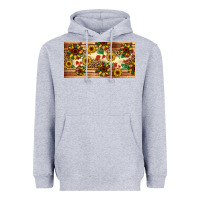 Heather Grey juneteenth sunflower's licence plate template Heavyweight Hoodie - Artiststas