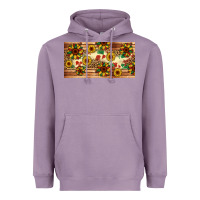 Lavender juneteenth sunflower's licence plate template Heavyweight Hoodie - Artiststas