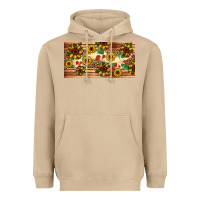 Mushroom juneteenth sunflower's licence plate template Heavyweight Hoodie - Artiststas