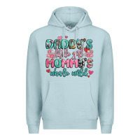 Blue Mist daddy's little girl mommy's whole world Premium Hoodie - MaliasSmallBusiness