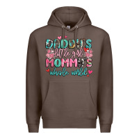 Coffee daddy's little girl mommy's whole world Premium Hoodie - MaliasSmallBusiness