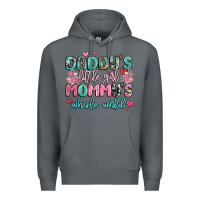Rock daddy's little girl mommy's whole world Premium Hoodie - MaliasSmallBusiness