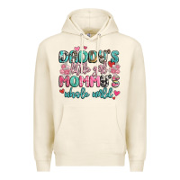Tofu daddy's little girl mommy's whole world Premium Hoodie - MaliasSmallBusiness