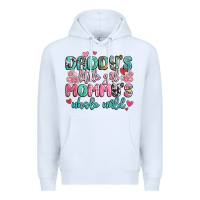 White daddy's little girl mommy's whole world Premium Hoodie - MaliasSmallBusiness