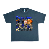 Midnight Navy i'm just here for the snacks #basketball sister Urban Heavy Tee - Zillion Design Studio