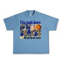 Pebble Blue i'm just here for the snacks #basketball sister Urban Heavy Tee - Zillion Design Studio