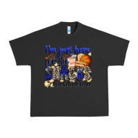 Pigment Black i'm just here for the snacks #basketball sister Urban Heavy Tee - Zillion Design Studio