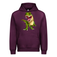 Mauve Wine T-rex Urban Hoodie - MaliasSmallBusiness