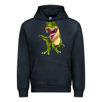Navy T-rex Urban Hoodie - MaliasSmallBusiness