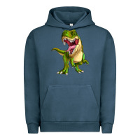 Pigment Midnight Navy T-rex Urban Hoodie - MaliasSmallBusiness