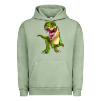 Pigment Oil Green T-rex Urban Hoodie - MaliasSmallBusiness