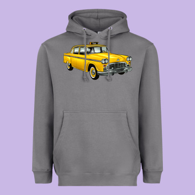 Taxi Cab Heavyweight Hoodie Designed By Artiststas