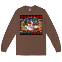 Chestnut merry christmas santa and farm Long Sleeve Tee - RanaPortraitStore