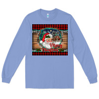 Colony Blue merry christmas santa and farm Long Sleeve Tee - RanaPortraitStore