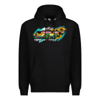 Black Tennessee Map Sunflower Cactus Serape Premium Hoodie - RanaPortraitStore