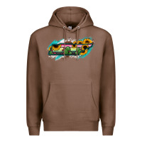Chestnut Tennessee Map Sunflower Cactus Serape Premium Hoodie - RanaPortraitStore