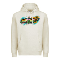 Oatmeal Heather Tennessee Map Sunflower Cactus Serape Premium Hoodie - RanaPortraitStore