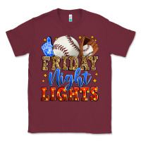 Burgundy friday night lights baseball Classic Tee - Zillion Design Studio
