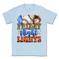 Dusty Blue friday night lights baseball Classic Tee - Zillion Design Studio