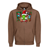Chestnut joy green gnomes Zipper Hoodie - FaDigitalArtStudio