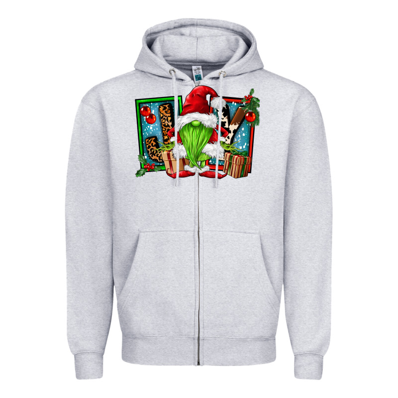 Joy Green Gnomes Zipper Hoodie by FaDigitalArtStudio | Teevron