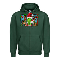 Sports Green joy green gnomes Zipper Hoodie - FaDigitalArtStudio