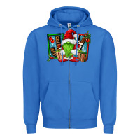 True Royal joy green gnomes Zipper Hoodie - FaDigitalArtStudio