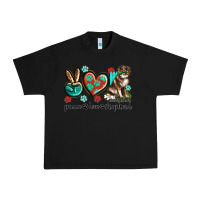 Black peace love australian shepherd Urban Heavy Tee - texasbilliewilder
