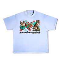 Grape Ice peace love australian shepherd Urban Heavy Tee - texasbilliewilder