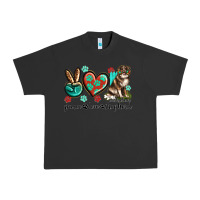 Pigment Black peace love australian shepherd Urban Heavy Tee - texasbilliewilder