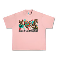 Salmon peace love australian shepherd Urban Heavy Tee - texasbilliewilder