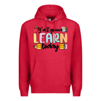 Cardinal y'all gonna learn today Premium Hoodie - MaliasSmallBusiness