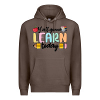 Coffee y'all gonna learn today Premium Hoodie - MaliasSmallBusiness
