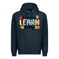 Navy y'all gonna learn today Premium Hoodie - MaliasSmallBusiness