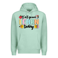 Seafoam y'all gonna learn today Premium Hoodie - MaliasSmallBusiness