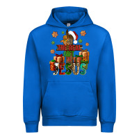 Cobalt The real gift is Jesus Urban Hoodie - NancyCooperArtShop