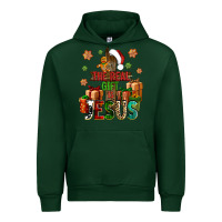 Forest Green The real gift is Jesus Urban Hoodie - NancyCooperArtShop