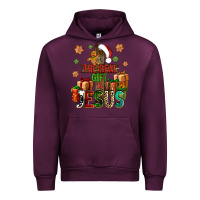 Mauve Wine The real gift is Jesus Urban Hoodie - NancyCooperArtShop