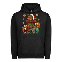 Pigment Black The real gift is Jesus Urban Hoodie - NancyCooperArtShop
