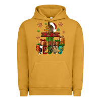 Pigment Peanut Butter The real gift is Jesus Urban Hoodie - NancyCooperArtShop