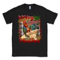 Black merry cluckin' christmas Classic Tee - RanaPortraitStore