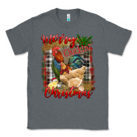 Charcoal Heather merry cluckin' christmas Classic Tee - RanaPortraitStore